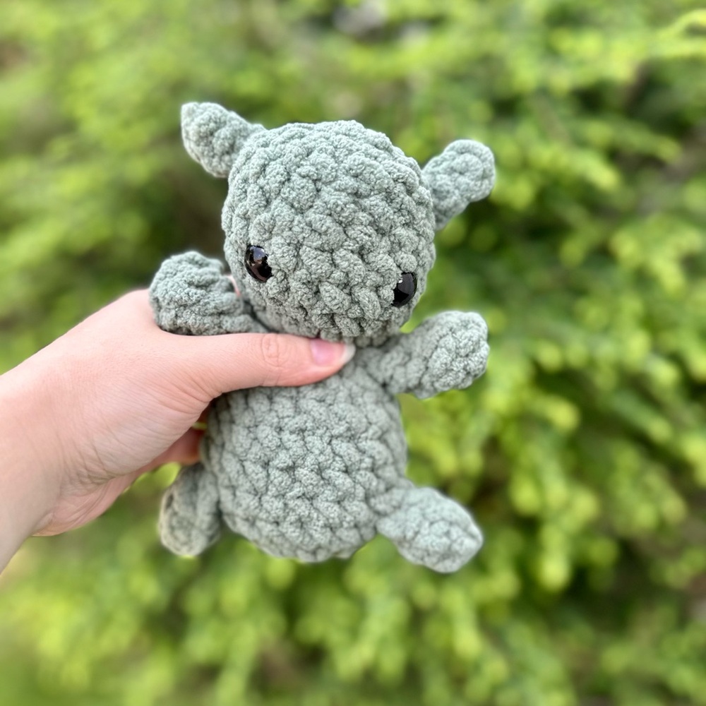Crocheted Alien Plushie